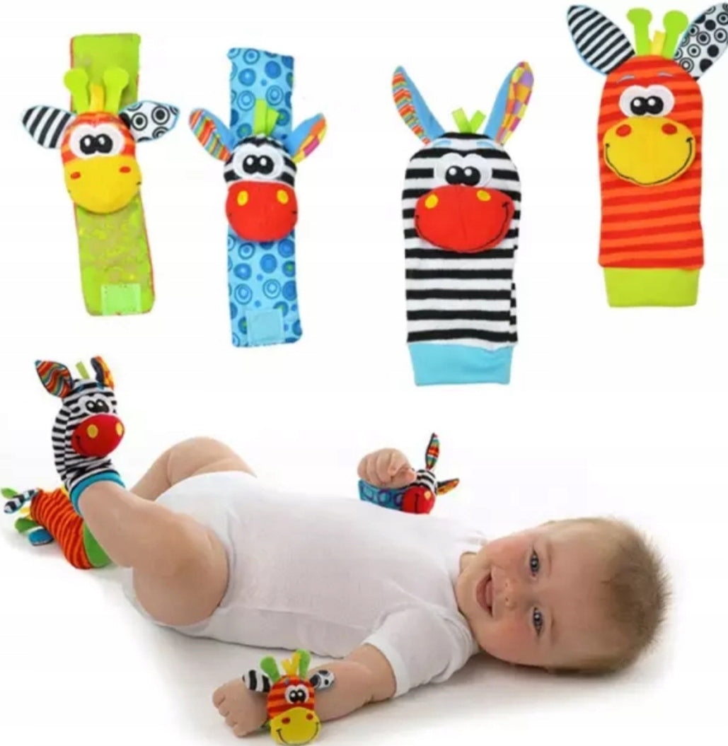 Set Socken und Rasseln, 4-tlg. 