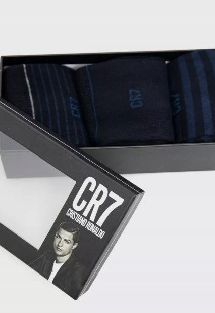 Herrensocken Cristiano Ronaldo CR7 Fashion, 3 Paar in einer Box 