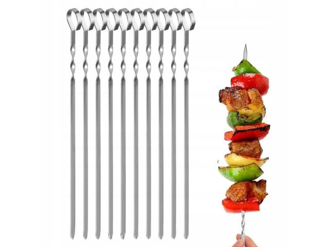 SKEWERS SHAMPOOS FOR GRILL MEAT SKEWERS 6PCS 50cm STAINLESS Product weight with unit packaging 0.01 kg