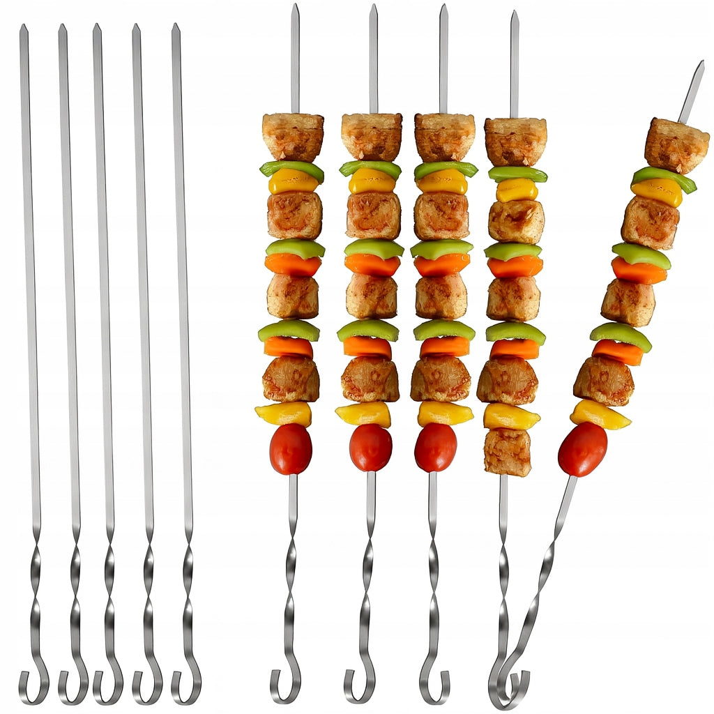 SKEWERS SHAMPOOS FOR GRILL MEAT SKEWERS 6PCS 50cm STAINLESS