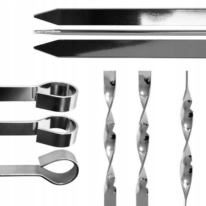 SKEWERS SHAMPOOS FOR SKEWERS MEAT FOR GRILL 6PCS 60cm STAINLESS Packaging status original