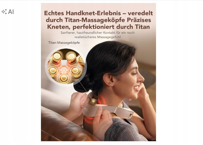 SKG Neck Massage Device, Folding Electric Neck Massager Manufacturer code G7 Pro Fold