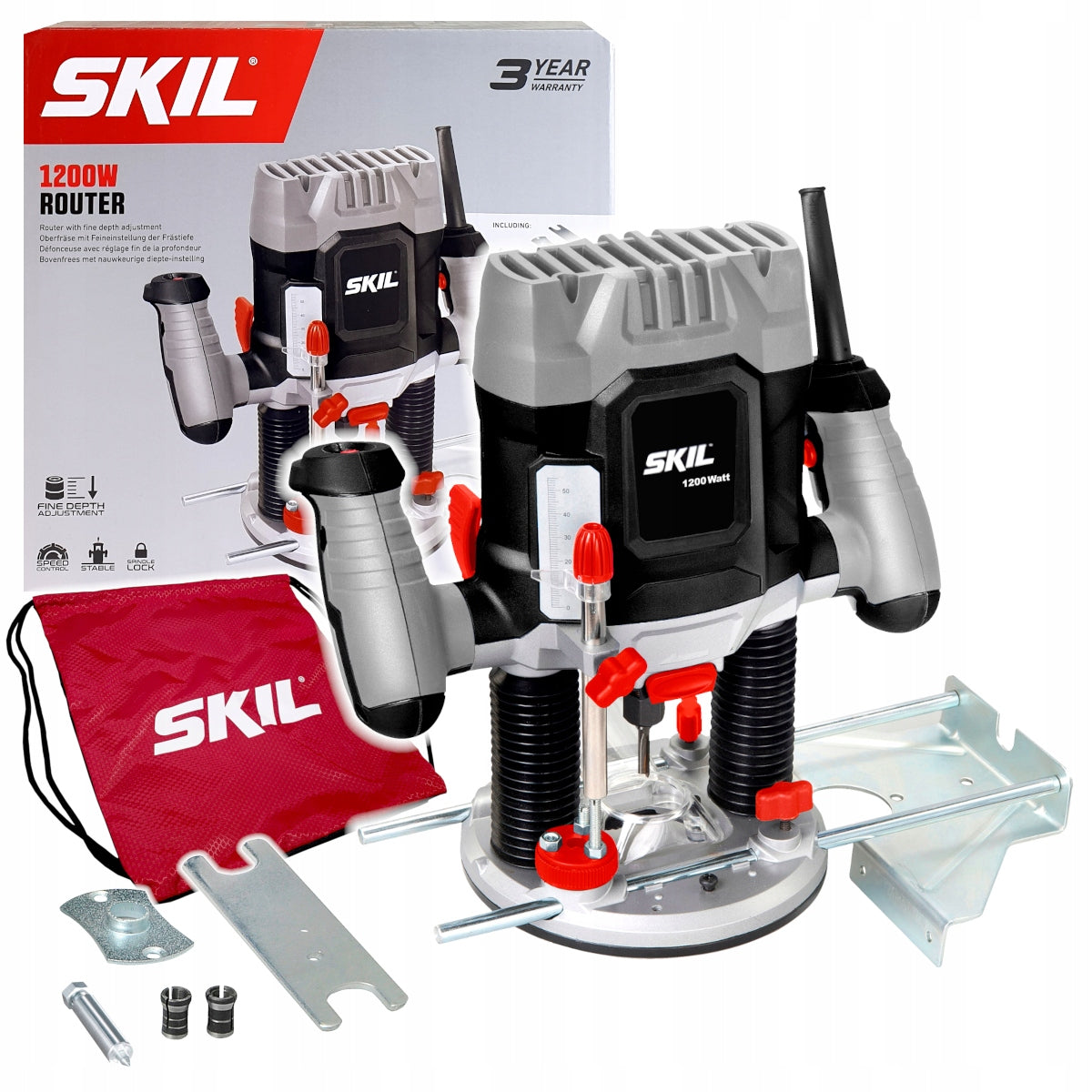 SKIL 1841 Spindle Milling Machine 1200W 55mm Rotation Adjustment