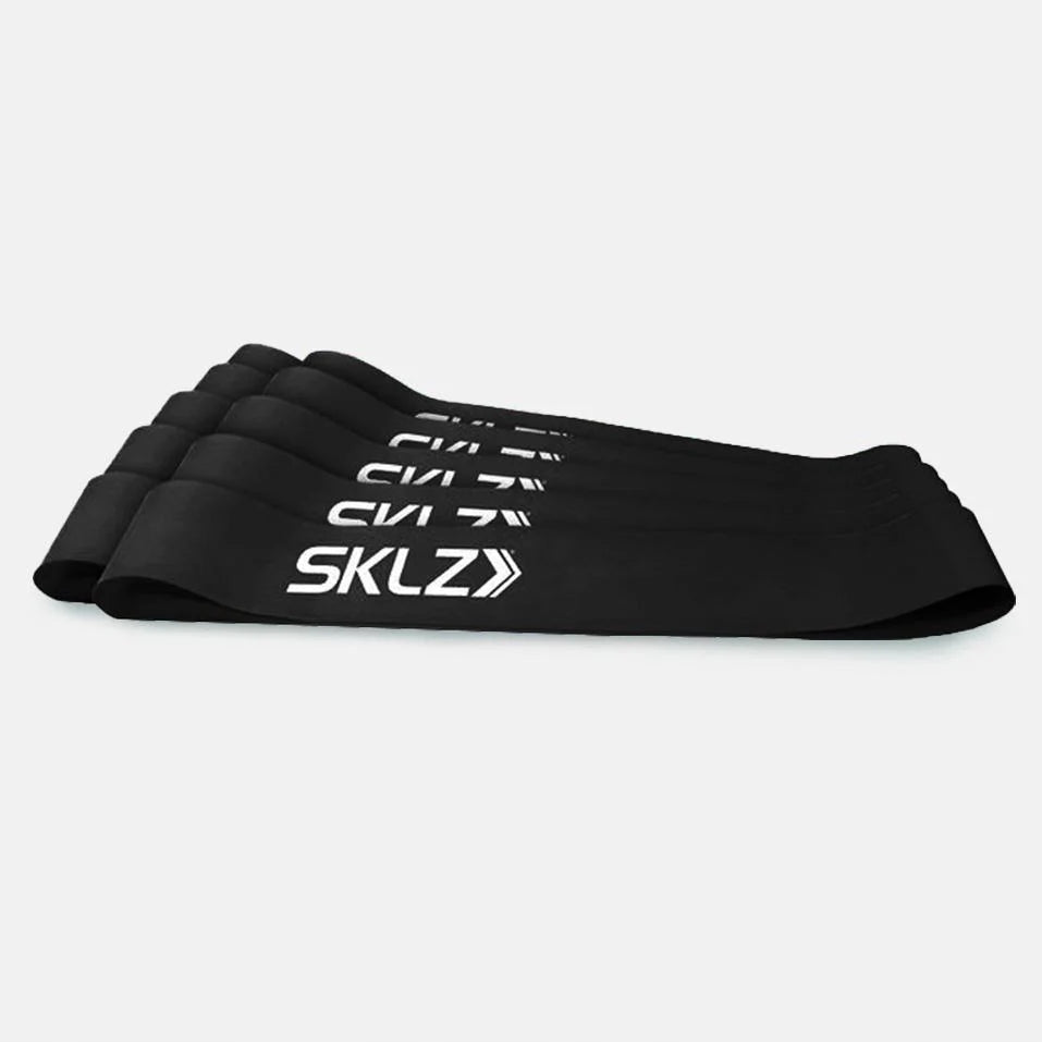 SKLZ SET OF 10 LATEX EXERCISE RUBBERS WITH DIFFICULT DIFFICULTY LEVEL