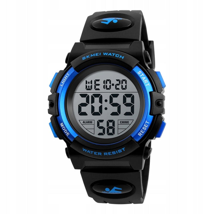 SKMEI children's watch waterproof, glowing, boys', blue