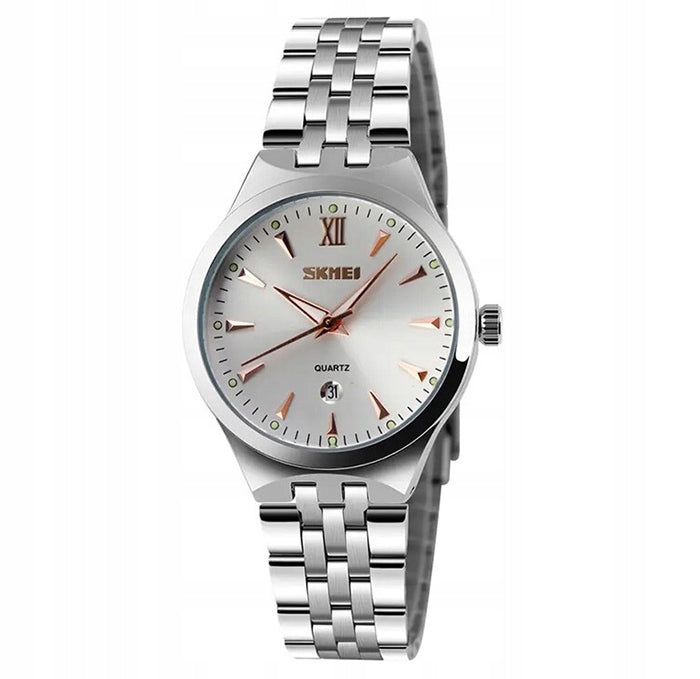 SKMEI women's watch classic bracelet silver date elegant