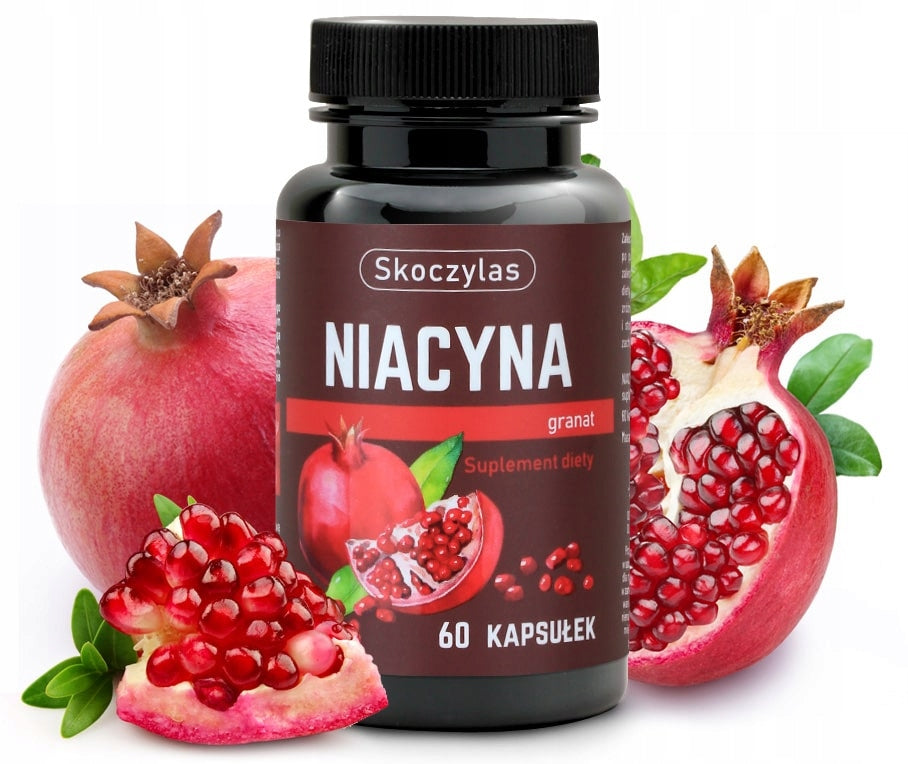 SKOCZYLAS NIACIN Vitamin B3 Pomegranate 60 Capsules Pure Formula