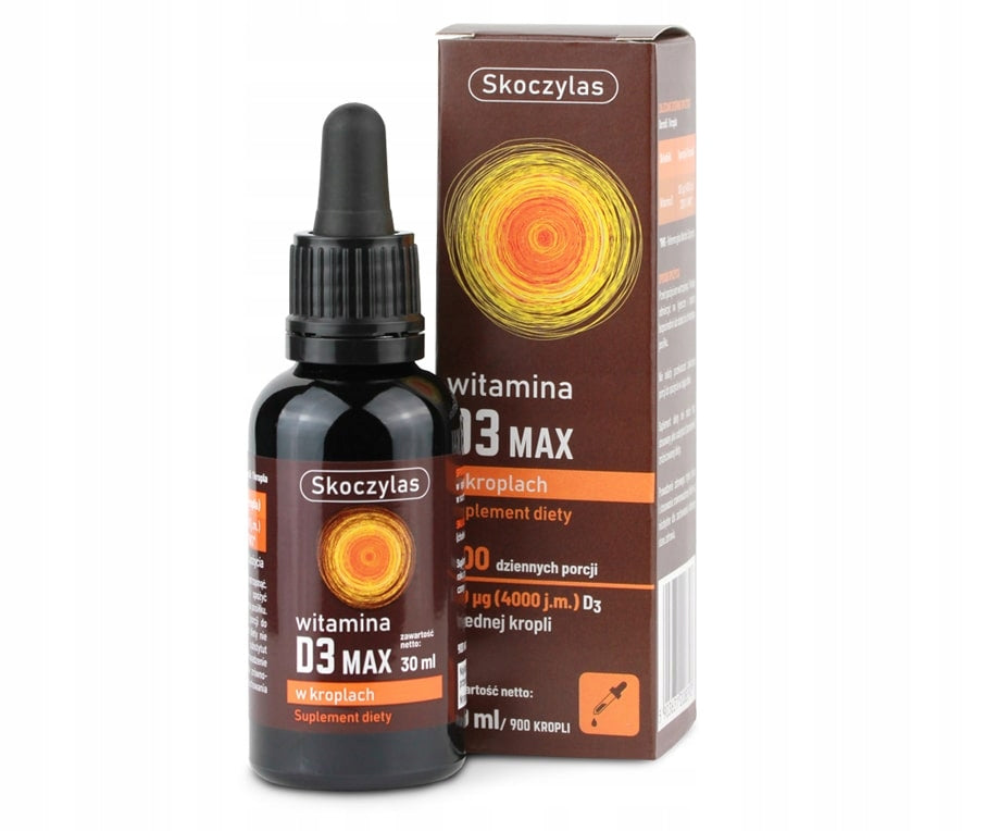 SKOCZYLAS VITAMIN D3 MAX 4000IU drops 30ml Sun Pure Composition Brand Skoczylas