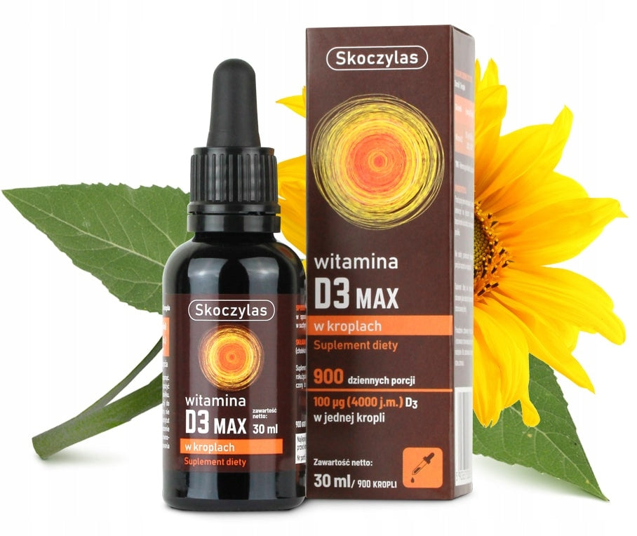 SKOCZYLAS VITAMIN D3 MAX 4000IU drops 30ml Sun Pure Composition