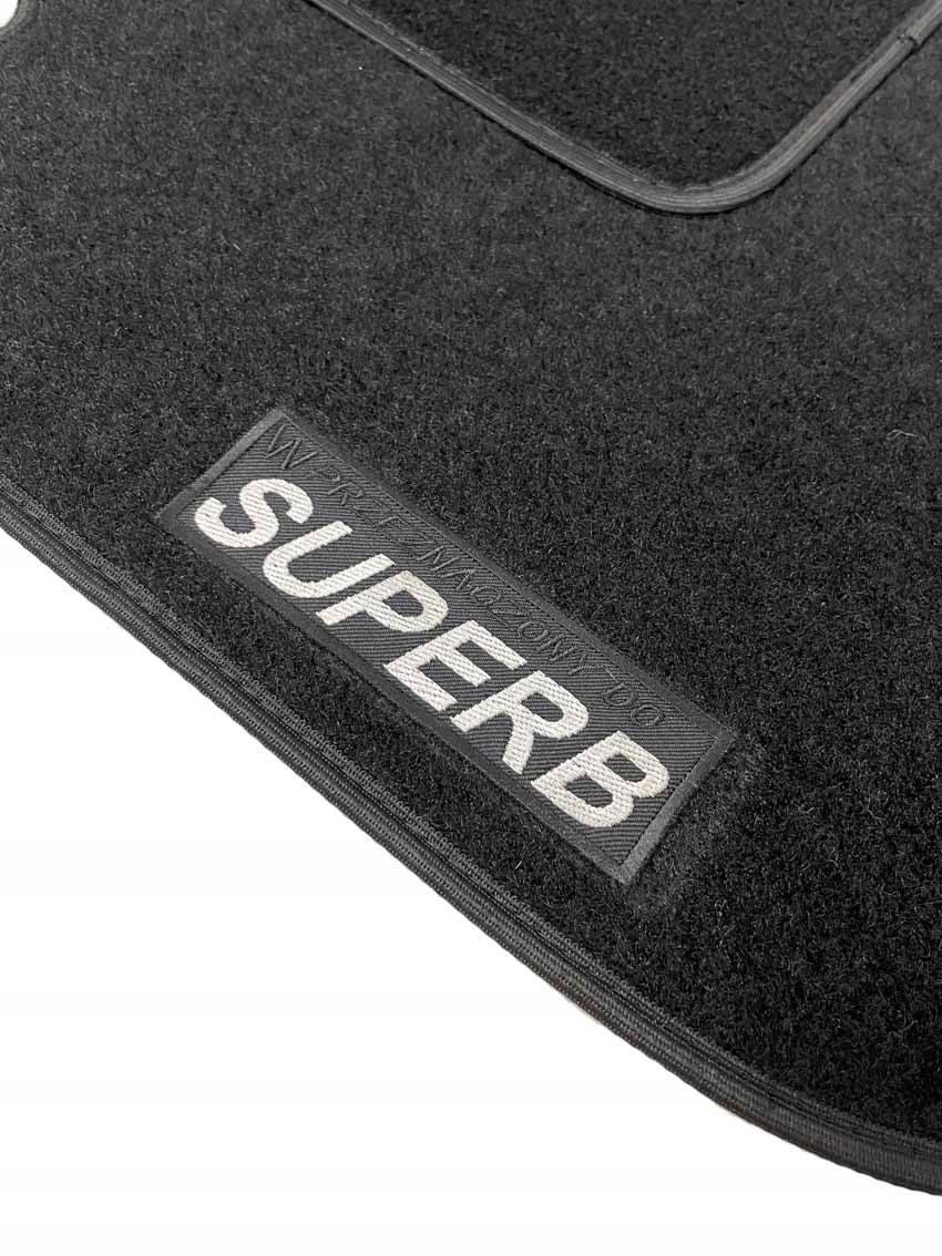 SKODA SUPERB 1 2 3 I II III VELOUR RUGS 8 mm