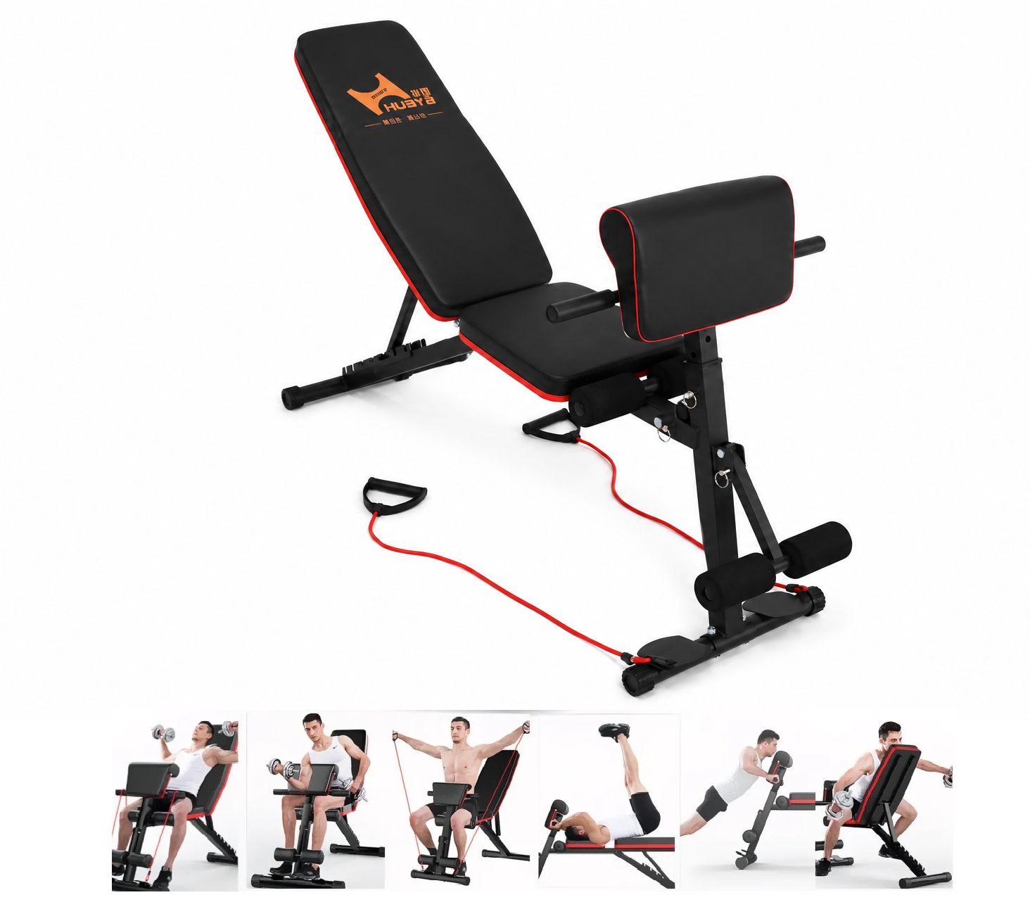 SLANTED TRAINING BENCH Exercise Bench with Expander Prayer Book