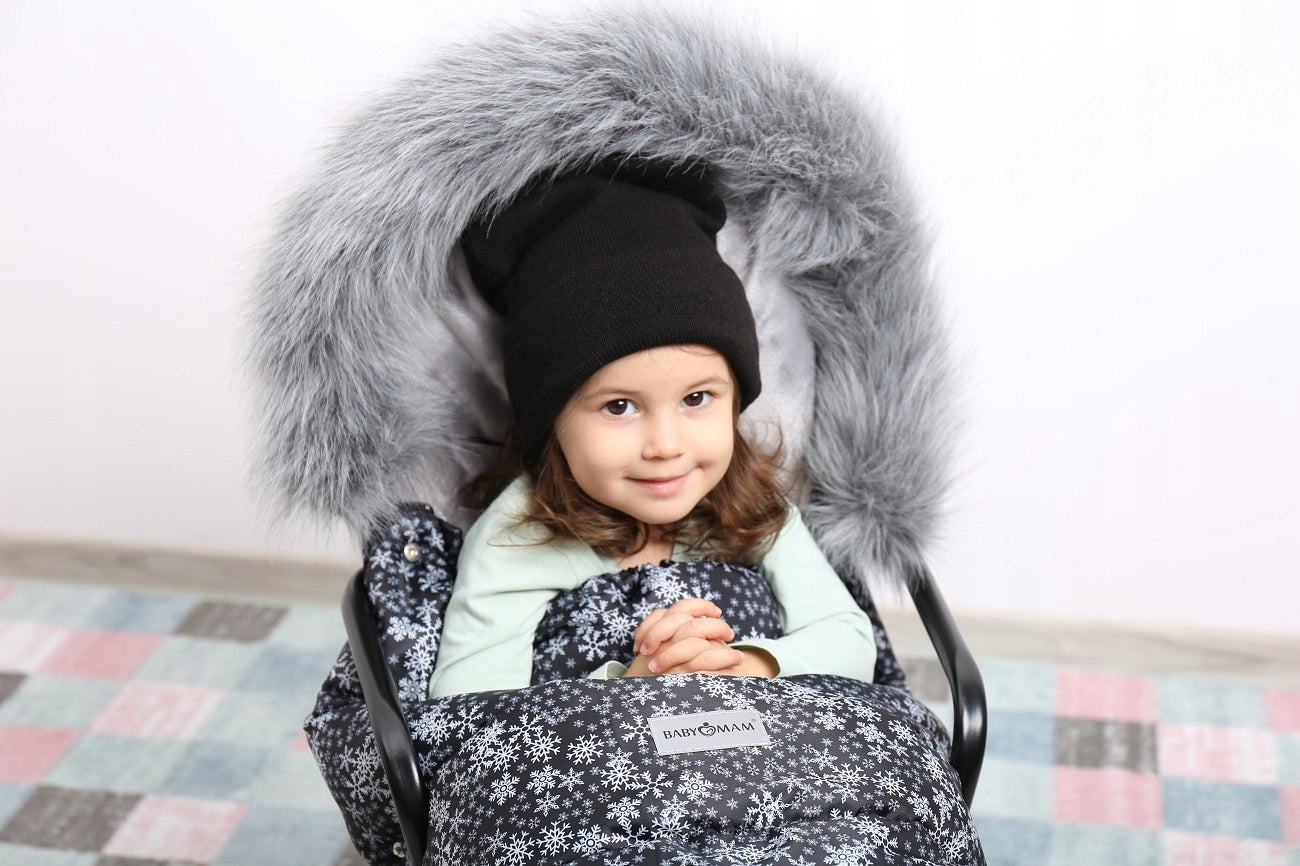 SLEEPING BAG FOR STROLLER SLED FOR WINTER MAXI 114cm INSULATED BABYMAM PREMIUM Brand Babymam