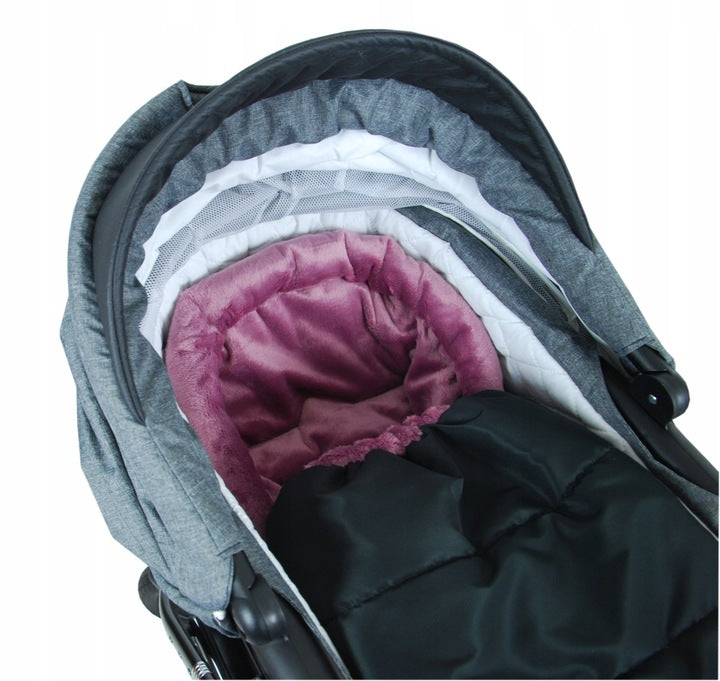 SLEEPING BAG WATERPROOF FOR STROLLER SEAT SLED FUR 90cm BabyLux Manufacturer code 5903689793803