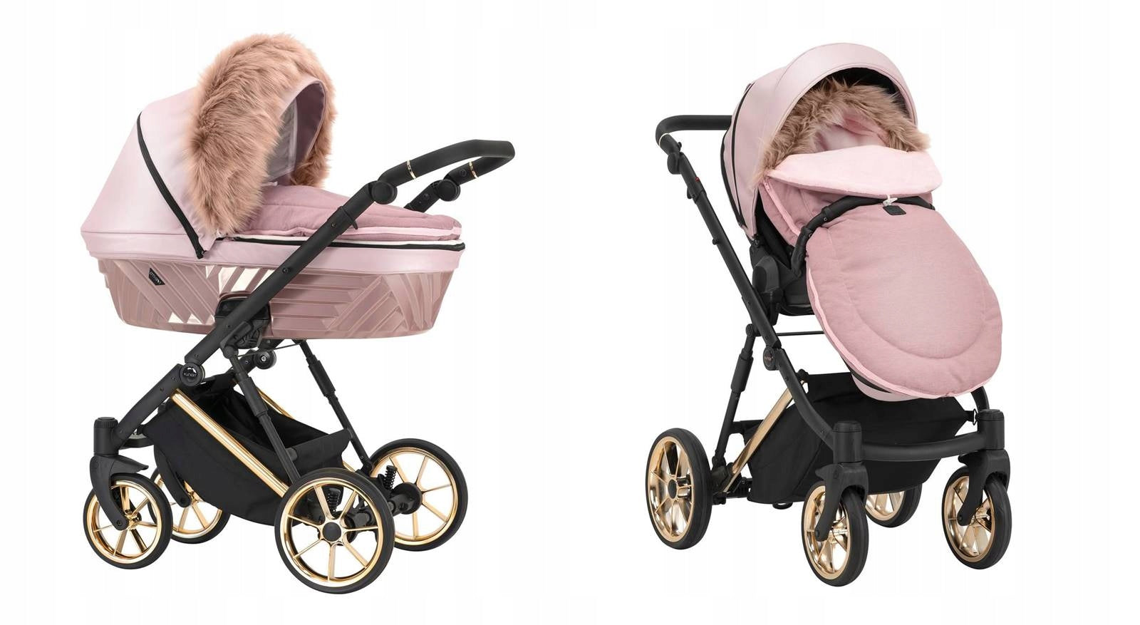 SLEEPING BAG for STROLLER GONDOLA strollers with hood WARM - COSY - KUNERT pink Brand KUNERT