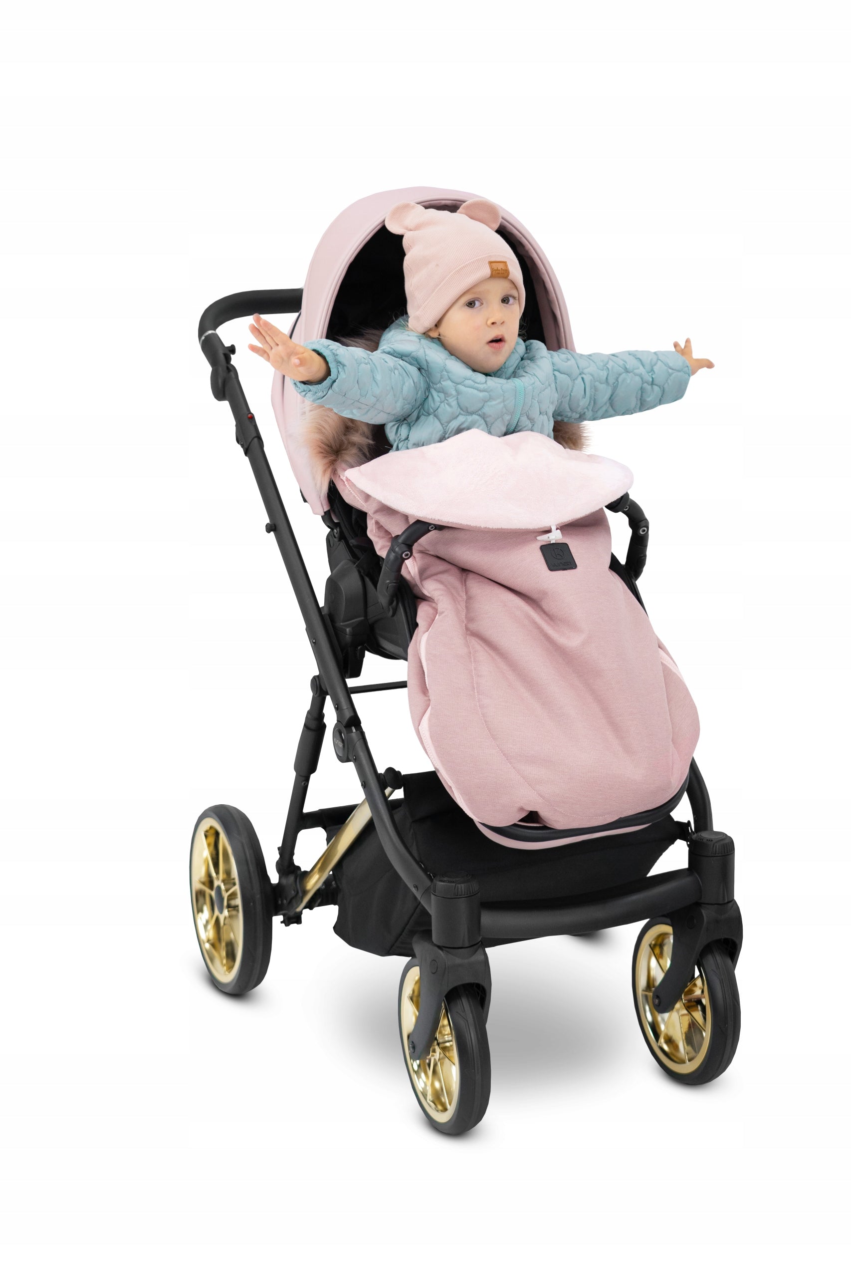 SLEEPING BAG for STROLLER GONDOLA strollers with hood WARM - COSY - KUNERT pink EAN (GTIN) 5903999535896