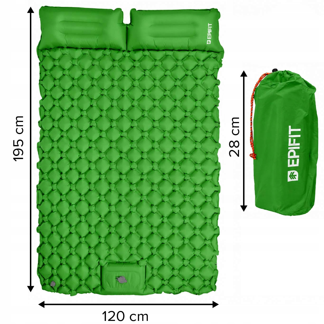 SLEEPING MATTRESS SELF INFLATING INFLATABLE MAT TENT MAT + BAG Brand Stator