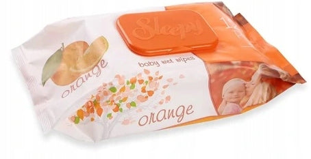 SLEEPY WET WIPES FOR BABIES ORANGE SCENT 120PCS