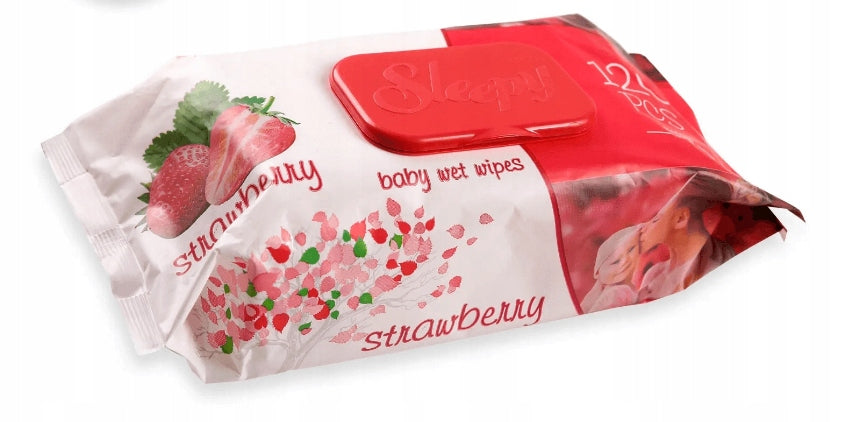 SLEEPY WET WIPES FOR BABIES STRAWBERRY SCENT 120PCS