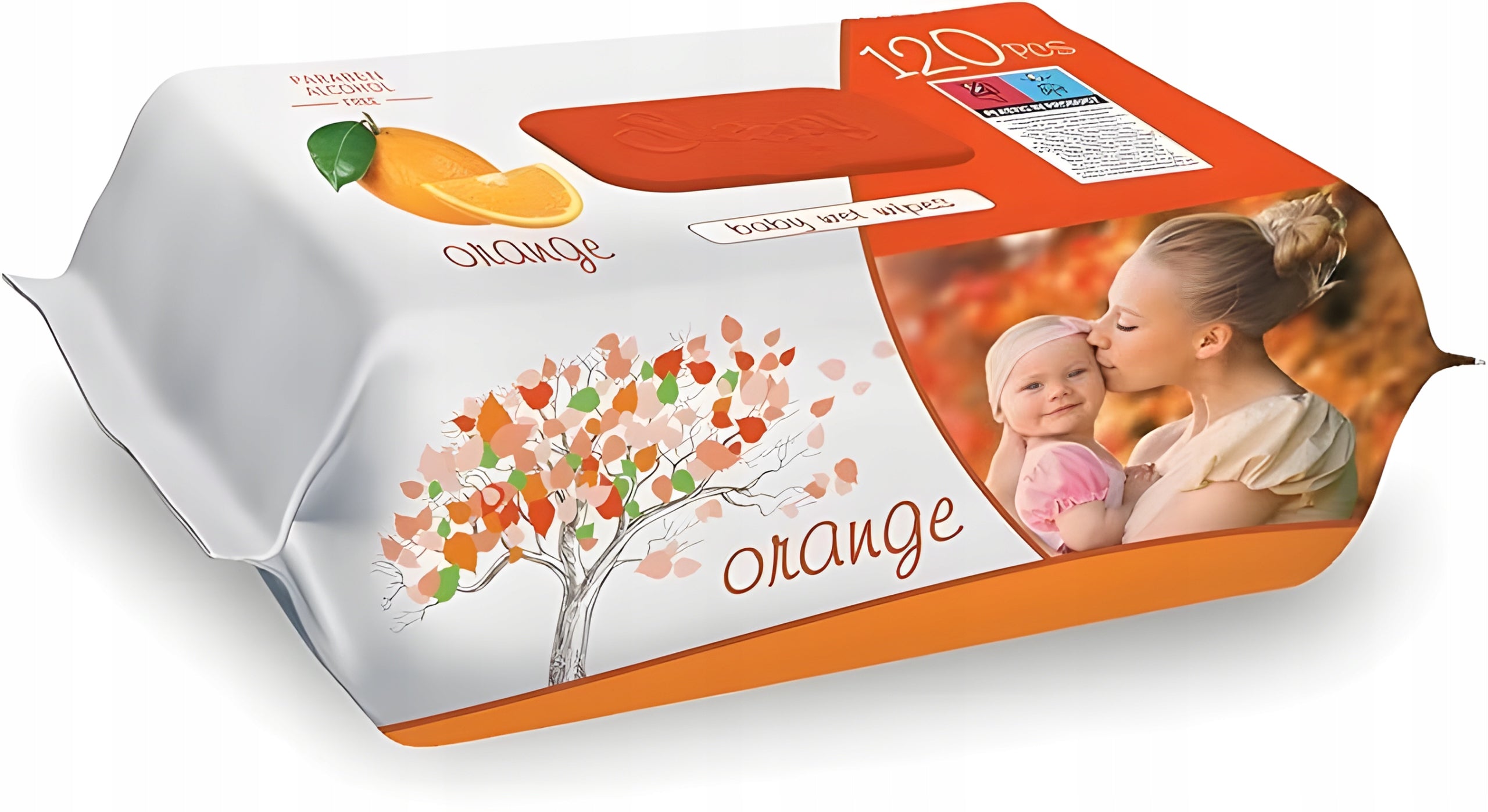 SLEEPY WET WIPES FOR CHILDREN ORANGE 120PCS