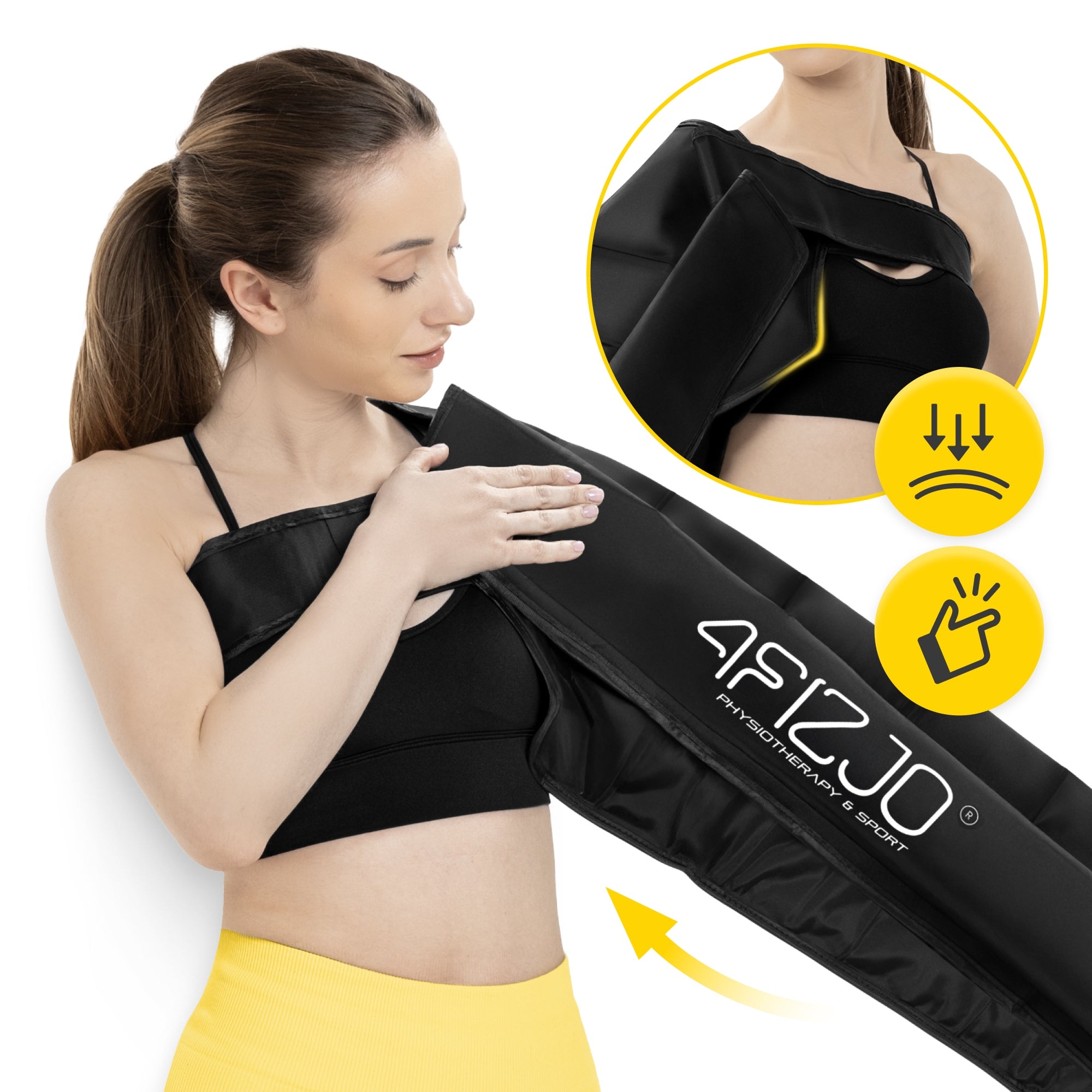 SLEEVES FOR LYMPHATIC DRAINAGE 8-CHAMBER PRESSOTHERAPY CUFFS 2 pcs. Medical device no