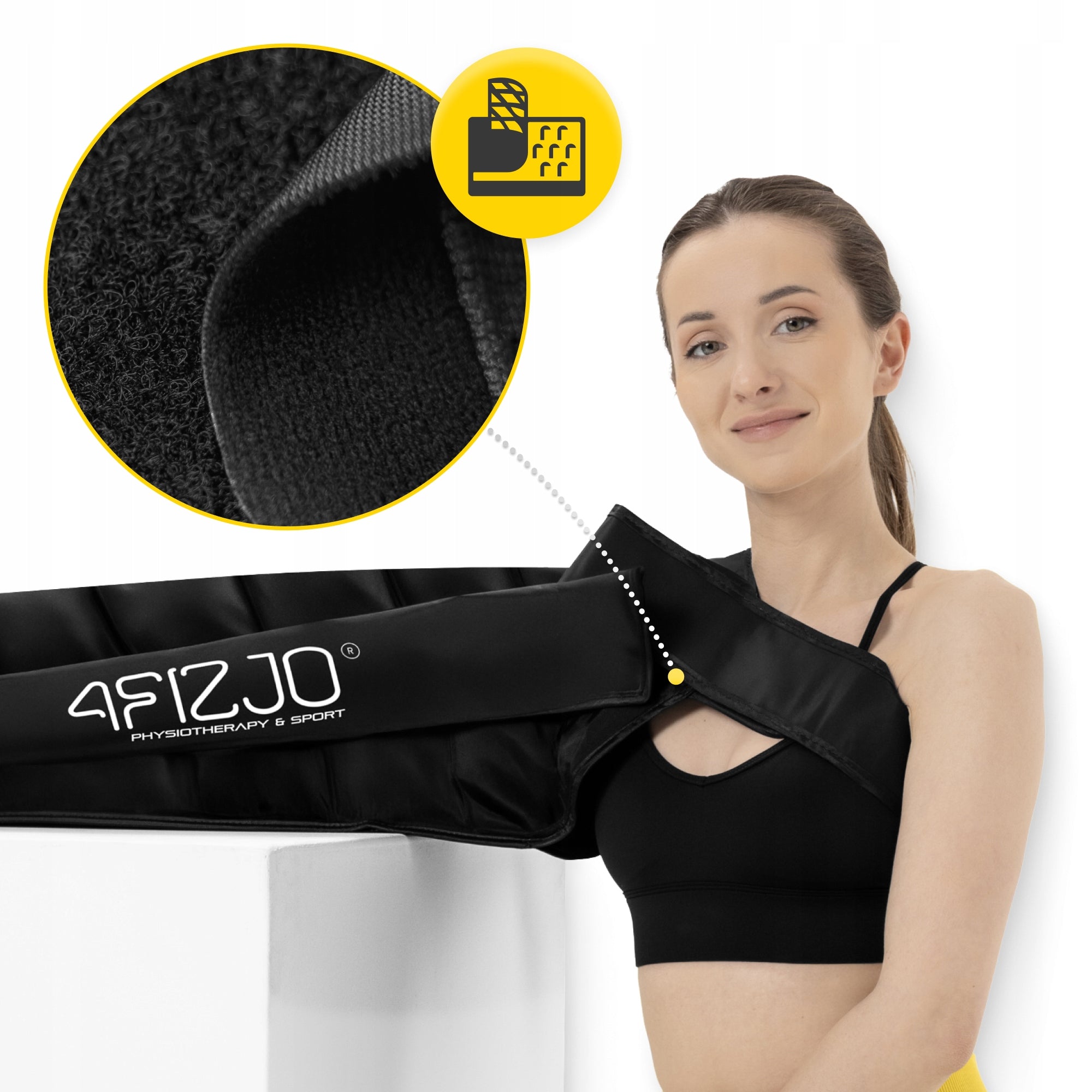 SLEEVES FOR LYMPHATIC DRAINAGE 8-CHAMBER PRESSOTHERAPY CUFFS 2 pcs. Packaging status original