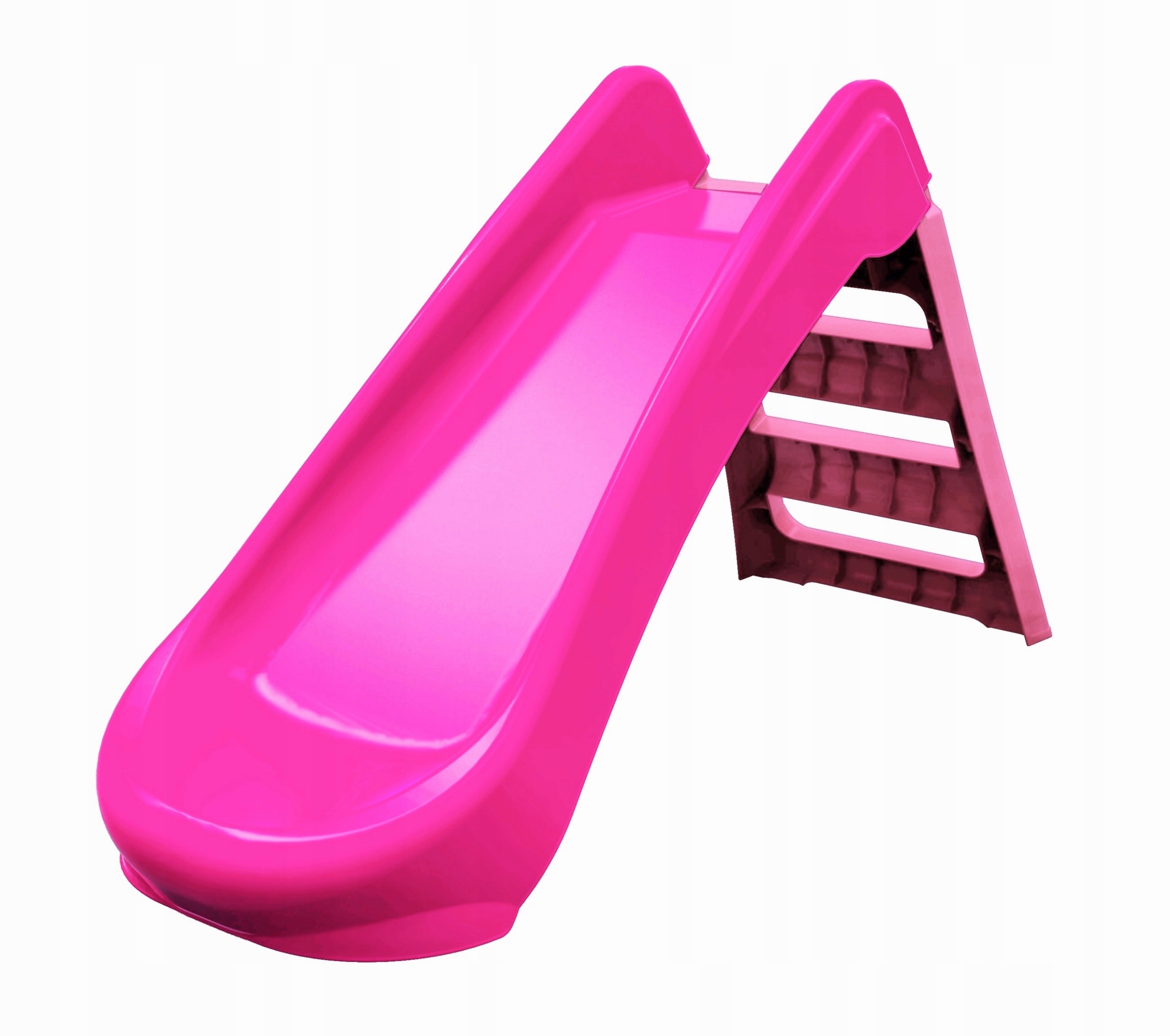 SLIDE FOR CHILDREN 130 cm FOLDING LARGE PINK GARDEN SLIDE PINK EAN (GTIN) 5906395228089