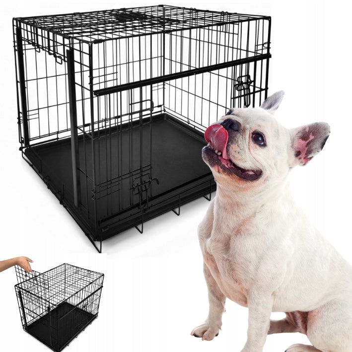 SLIDE Kennel Dog Cage SLIDING DOOR Premium 76 x 53 x 61cm Playpen