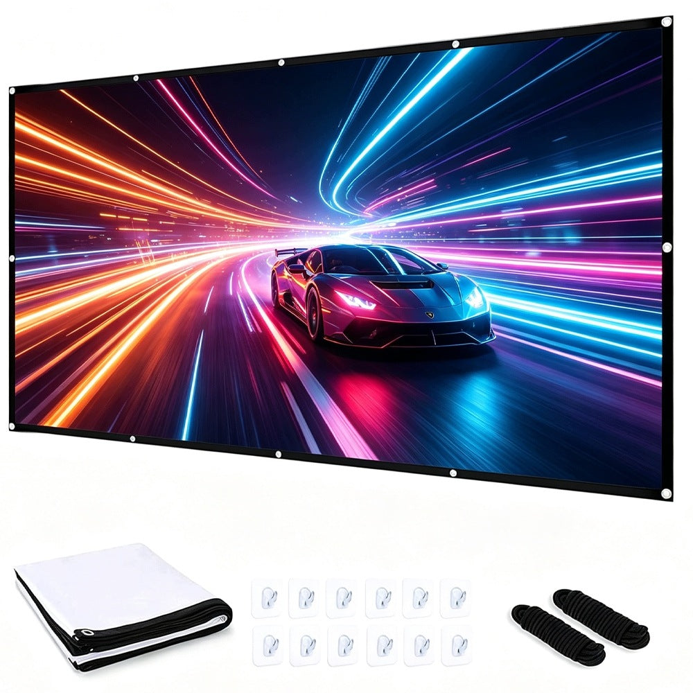 SLIDE PROJECTION SCREEN MATERIAL PORTABLE LARGE 150" INCHES 332X187CM