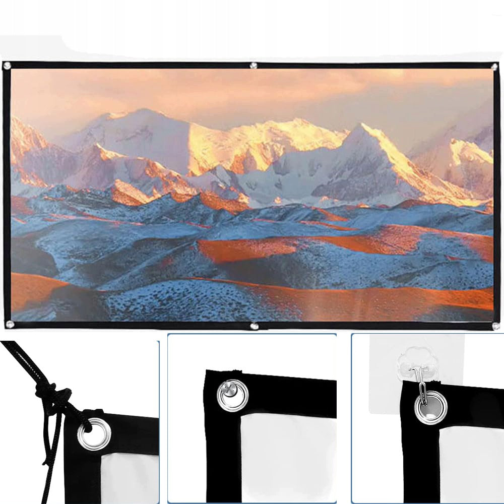 SLIDE PROJECTION SCREEN MATERIAL PORTABLE LARGE 150" INCHES 332x187CM