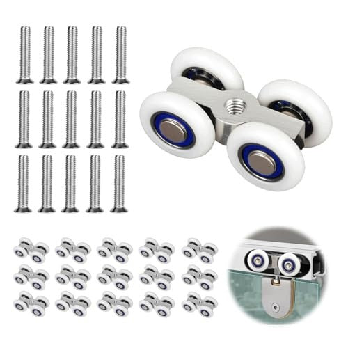 SLIDING DOOR ROLLERS SET OF 15 METAL ALUMINUM METAL Brand no brand