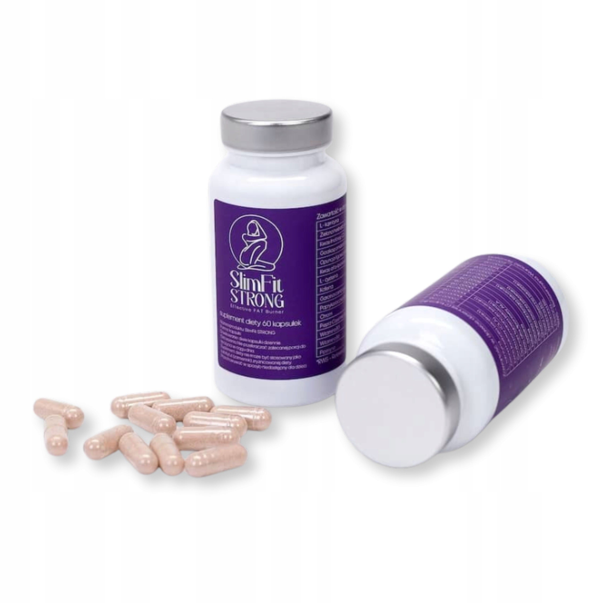 SLIMFIT STRONG Weight Loss Improvement Metabolism L-Carnitine Caffeine 2x60pcs Expiration date at least six months from the date of purchase