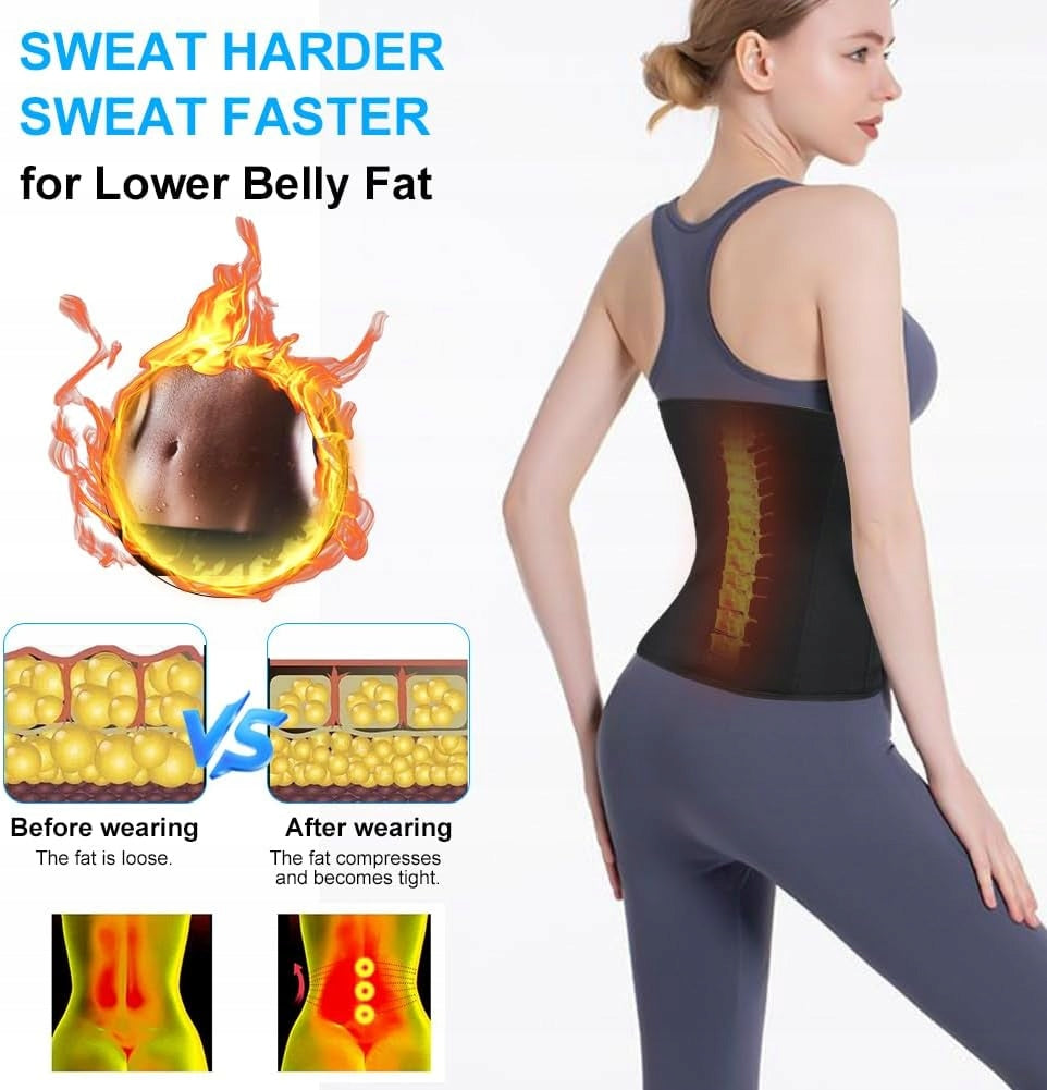 SLIMMING BELT ADJUSTABLE FOR ABDOMINAL SWEATING Size XS