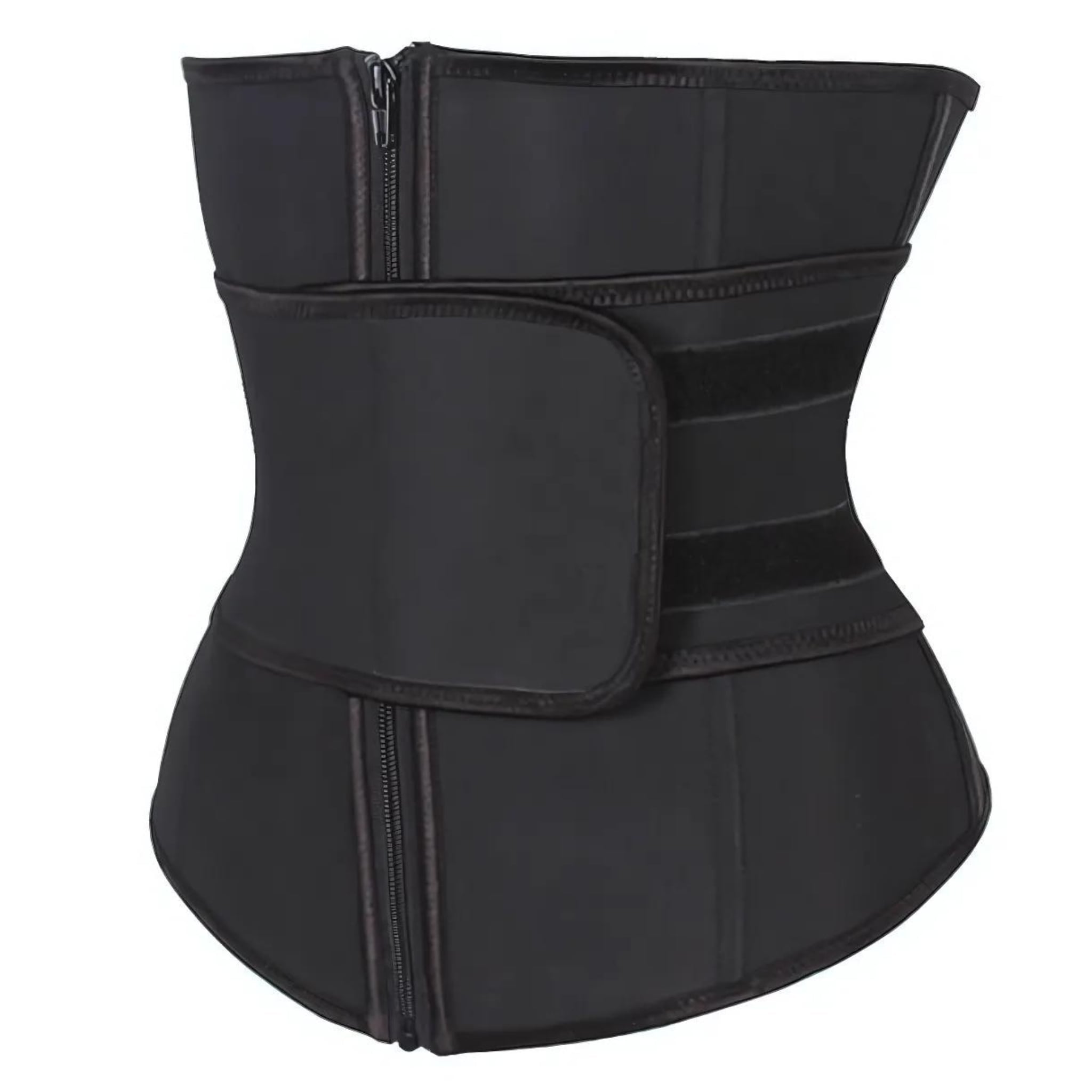 SLIMMING BELT FITNESS WAIST CORSET SHAPING BLACK S Color black