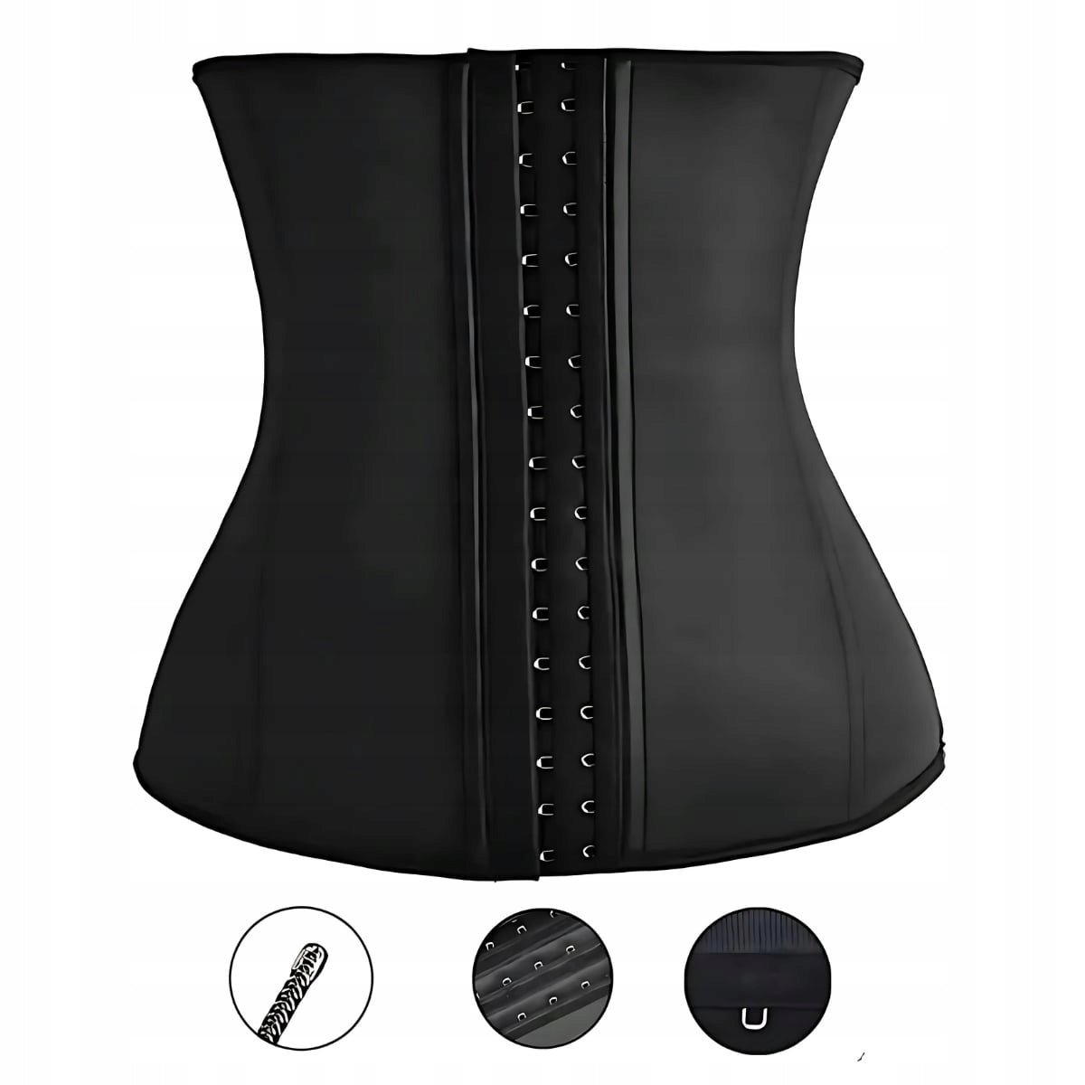 SLIMMING BELT SHAPING WAIST NEOPRENE BLACK SIZE S