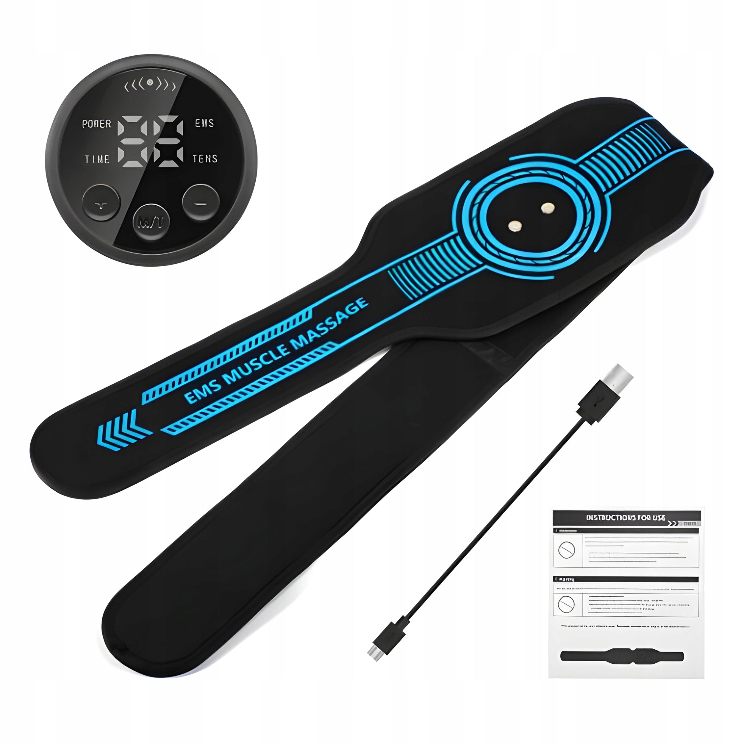 SLIMMING MASSAGER ELECTROSTIMULATOR EMS NECK MUSCLES ABDOMINAL BELT