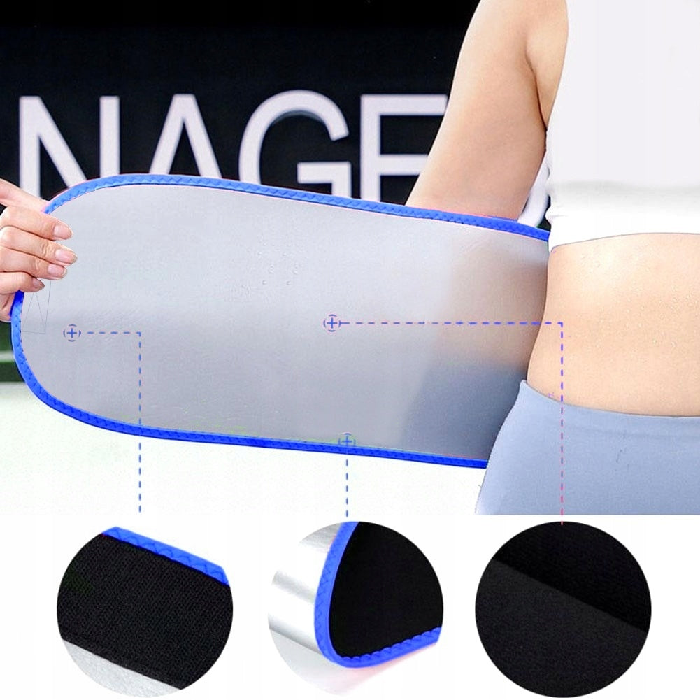 SLIMMING NEOPRENE BELT WITH SILVER IONS R. M Color blue