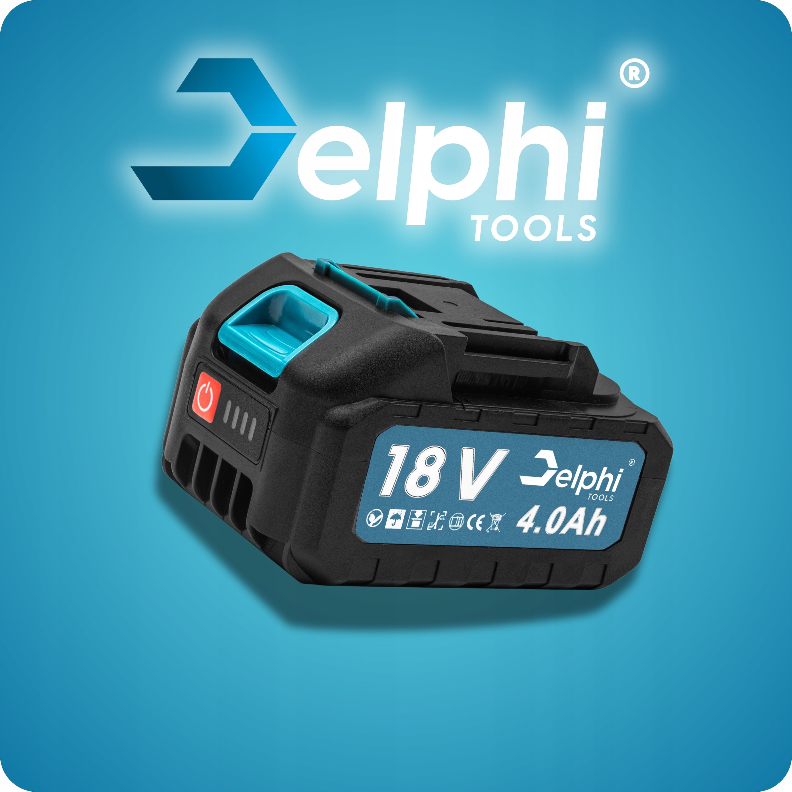 SLIP-ON LITHIUM-ION BATTERY LITHIUM ION BATTERY 4.0Ah 18V LI-ION Manufacturer code Akumulator Delphi Do Elektronarzędzi