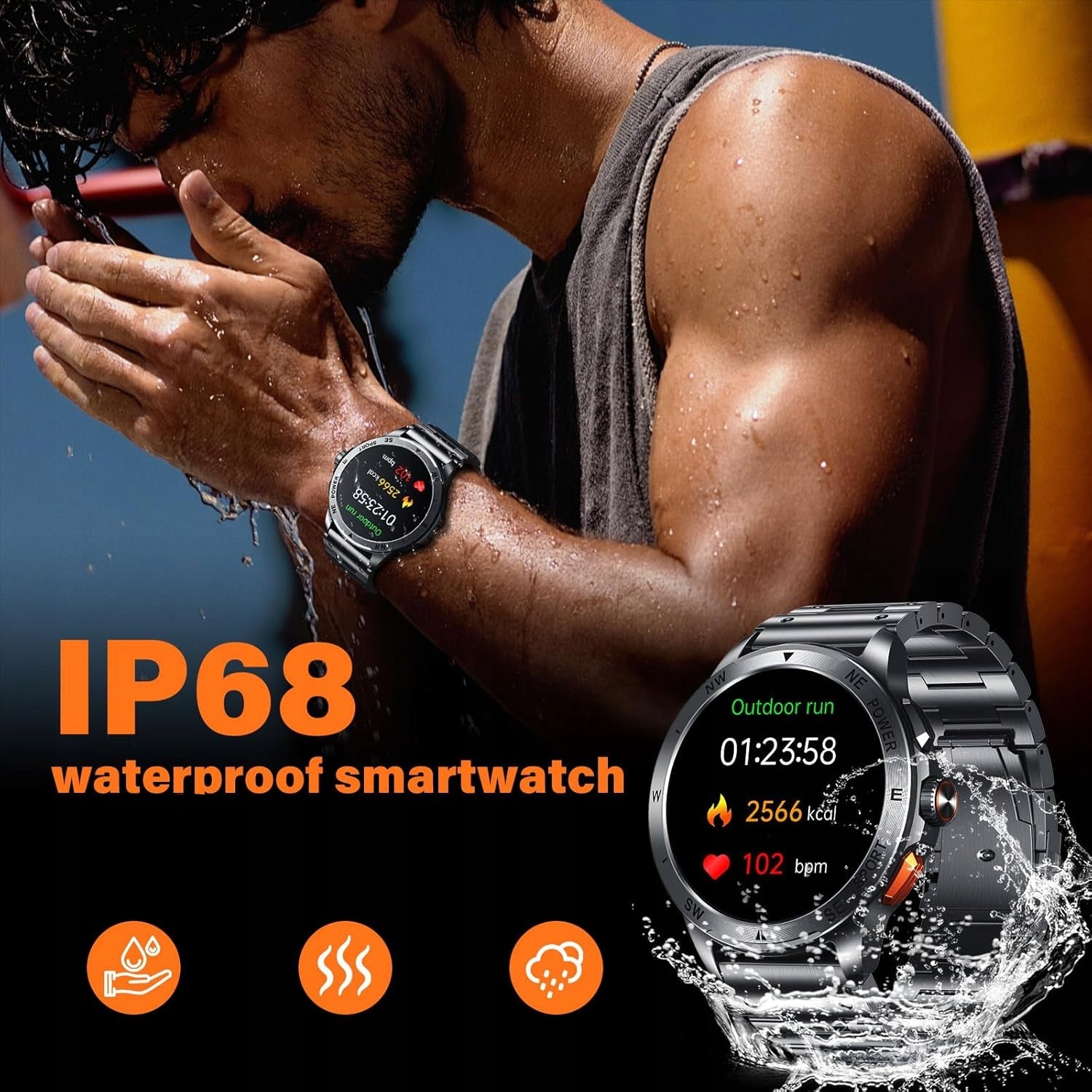 SLOKSFil 2025 Men's Smartwatch ET/HRV/SIRI 1,43 AK77 G1245 EAN (GTIN) 097452391831