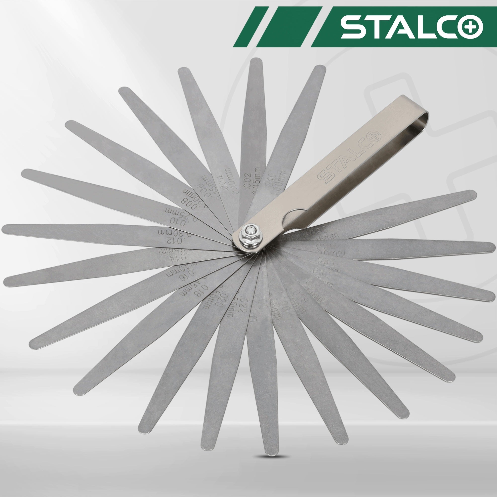 SLOTTER STALCO 20 LEAVES 0,05 – 1,00MM STAINLESS STEEL S010510220 Brand Stalco
