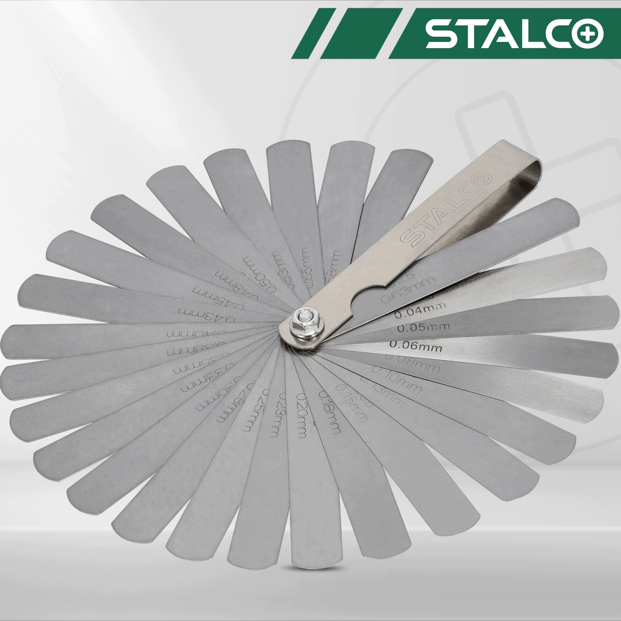 SLOTTER STALCO 26 LEAVES 0,04 – 0,63MM STAINLESS STEEL S010510226 Brand Stalco