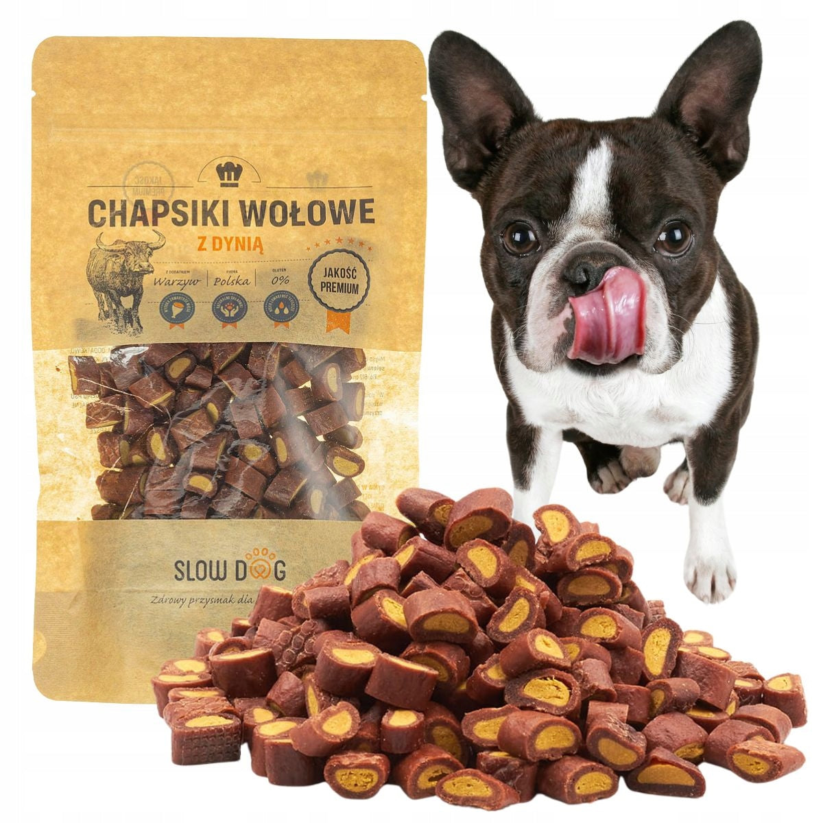 SLOW-DOG Beef Capsules with Pumpkin - trainers 250g