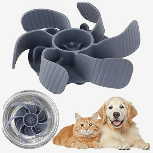 SLOW DOG FEEDER SILICONE NON-SLIP 36 SUCTION CUPS STEEL