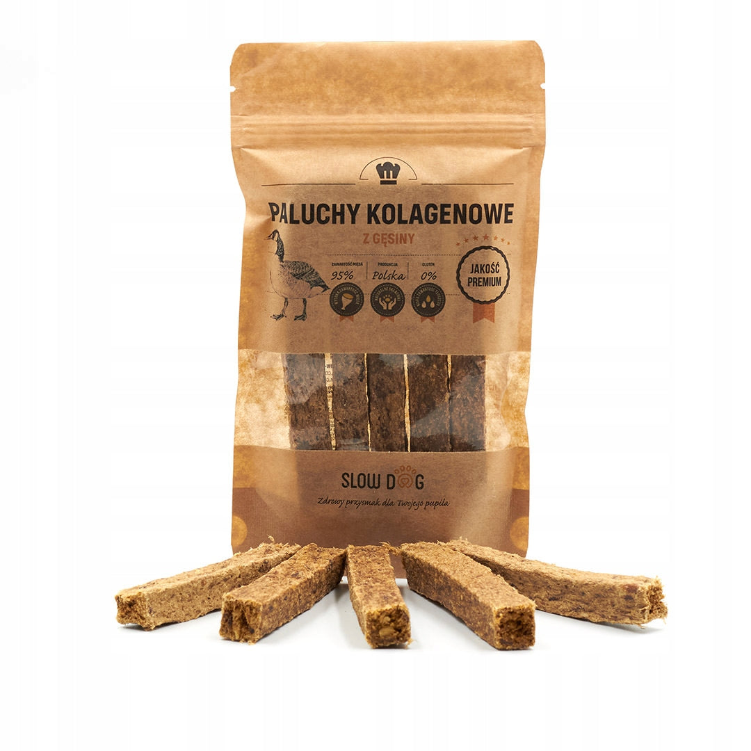 SLOW DOG Goose Collagen Toes - 95% Cod + 5% Collagen for Dog 100g
