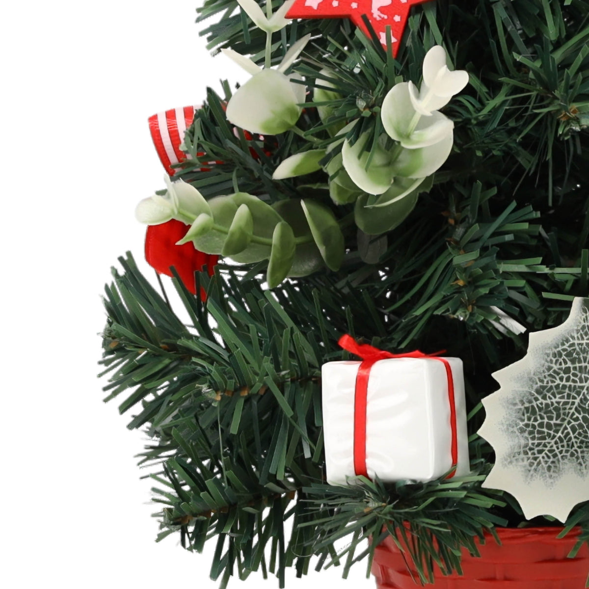 SMALL Artificial Christmas Tree with Holly DECORATED 30 cm Manufacturer code ANT2415