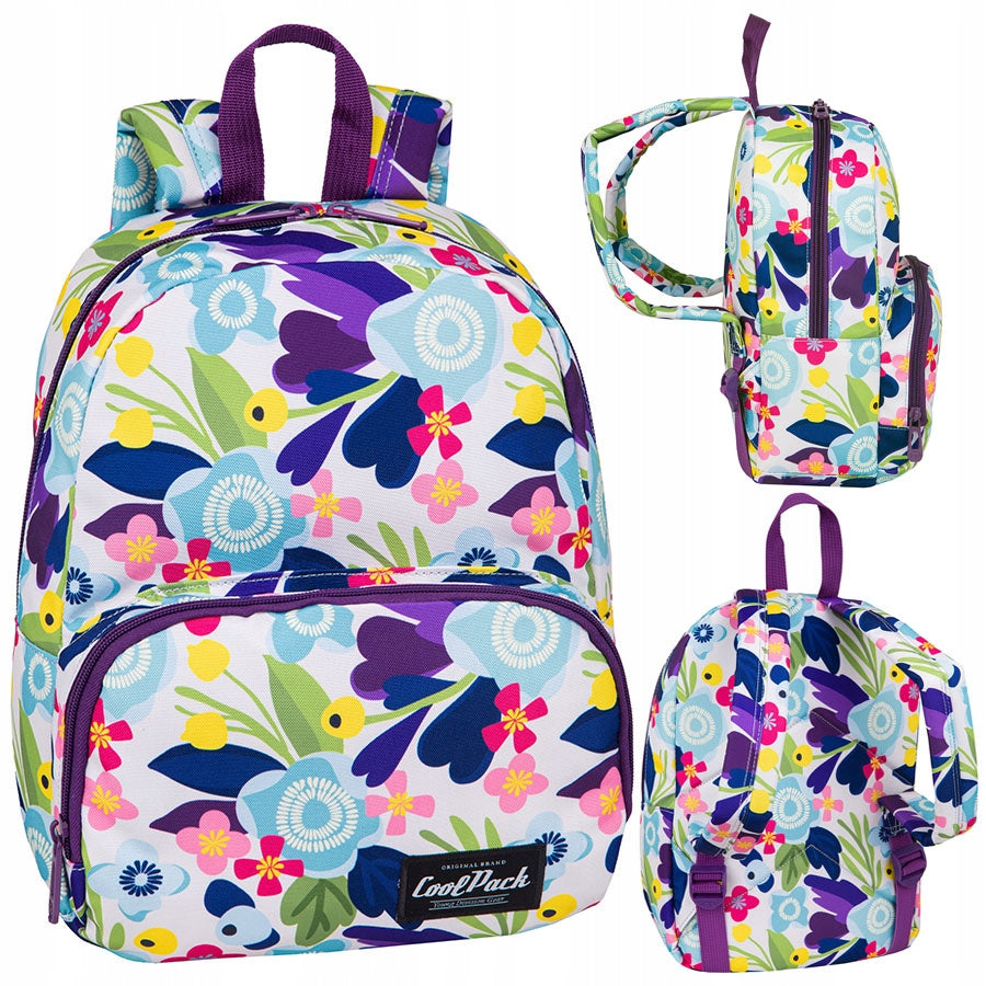 SMALL CITY BACKPACK COOLPACK WITH FLOWERS GIRLS 16 LITERS
