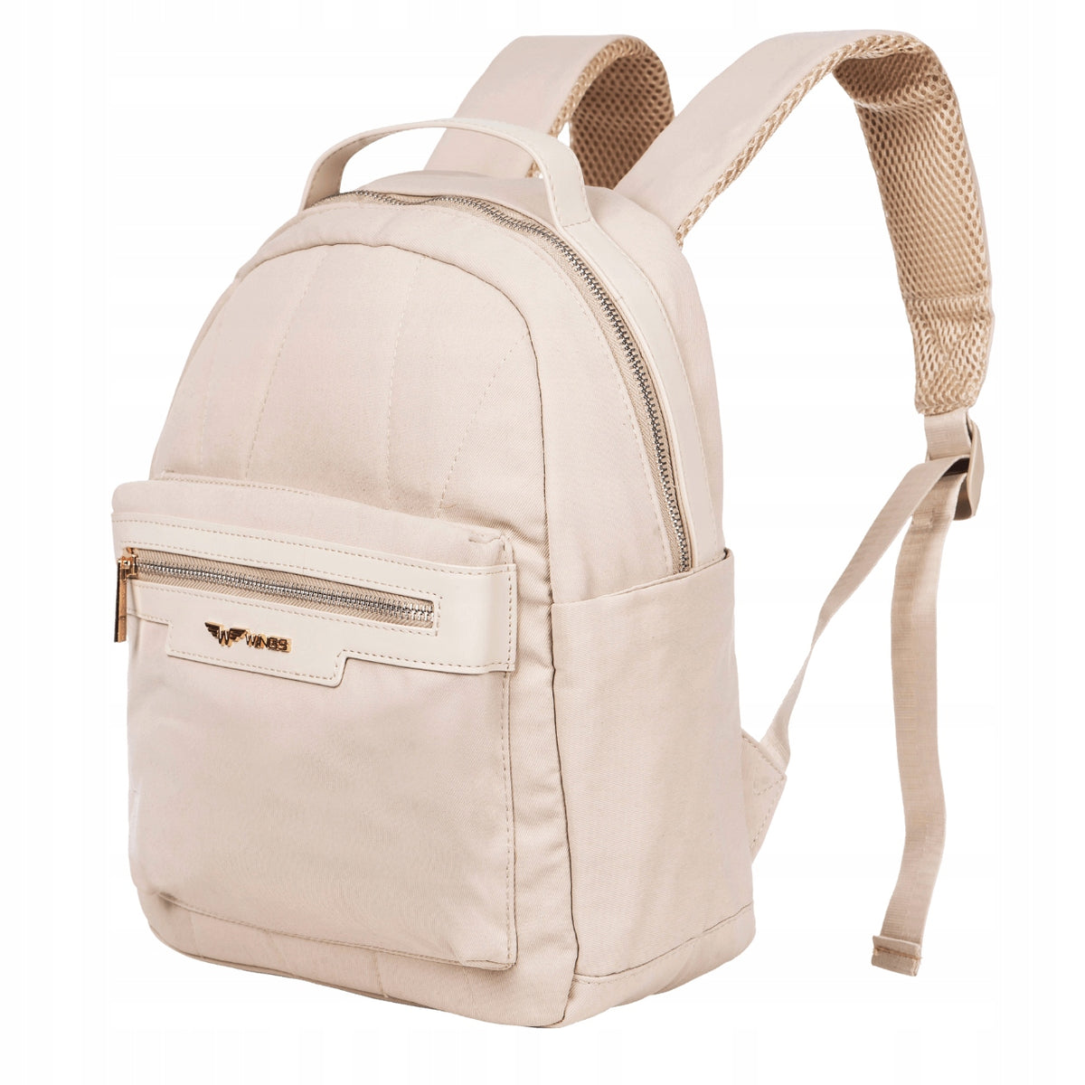 SMALL CITY BACKPACK TRAVEL AIR CARRY-ON LUGGAGE BEIGE WINGS KSK01B
