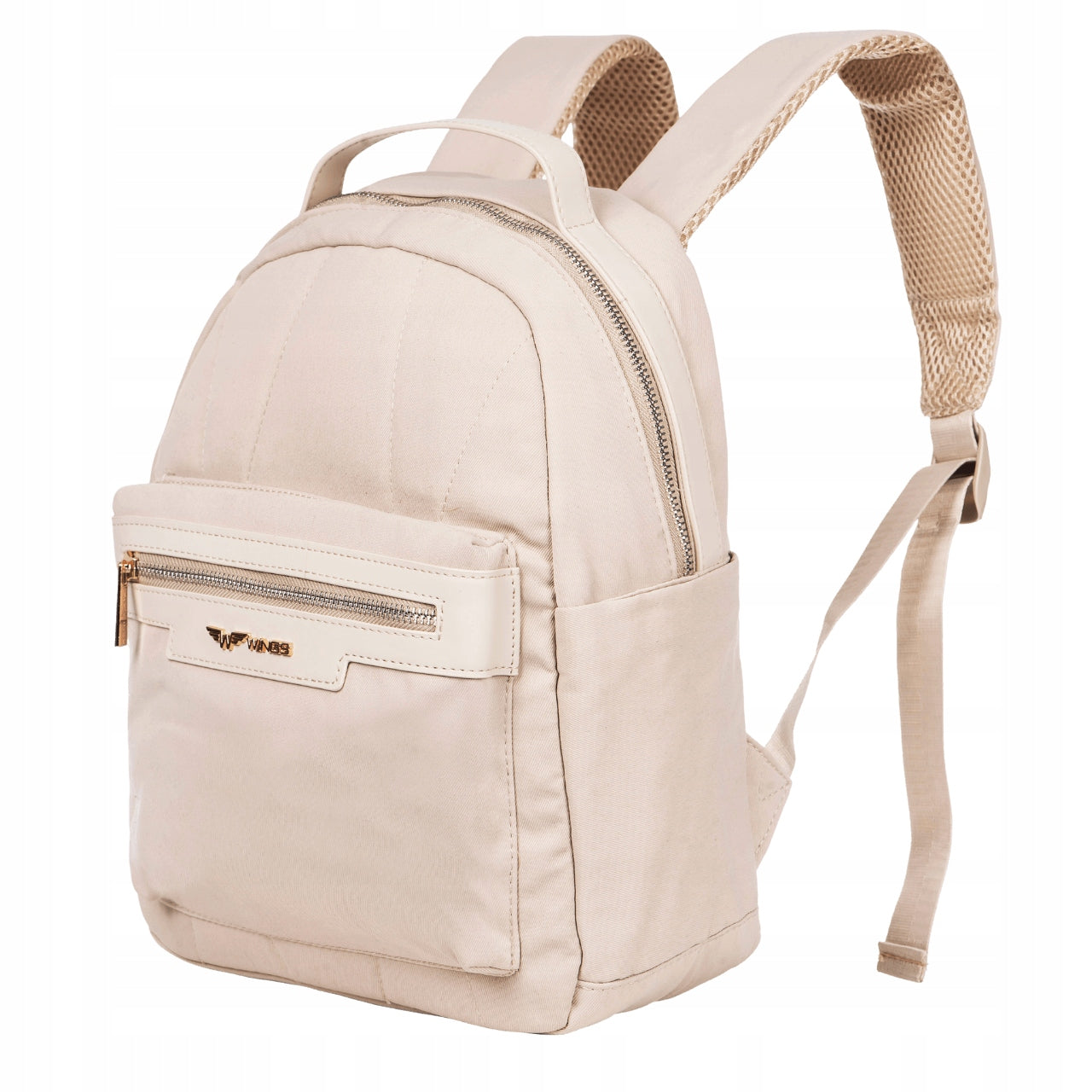 SMALL CITY BACKPACK TRAVEL AIR CARRY-ON LUGGAGE BEIGE WINGS KSK01B