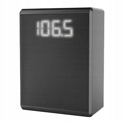 SMALL COMPACT FM RADIO FOR BLUETOOTH OUTLET KITCHEN LED DISPLAY Batteries included no