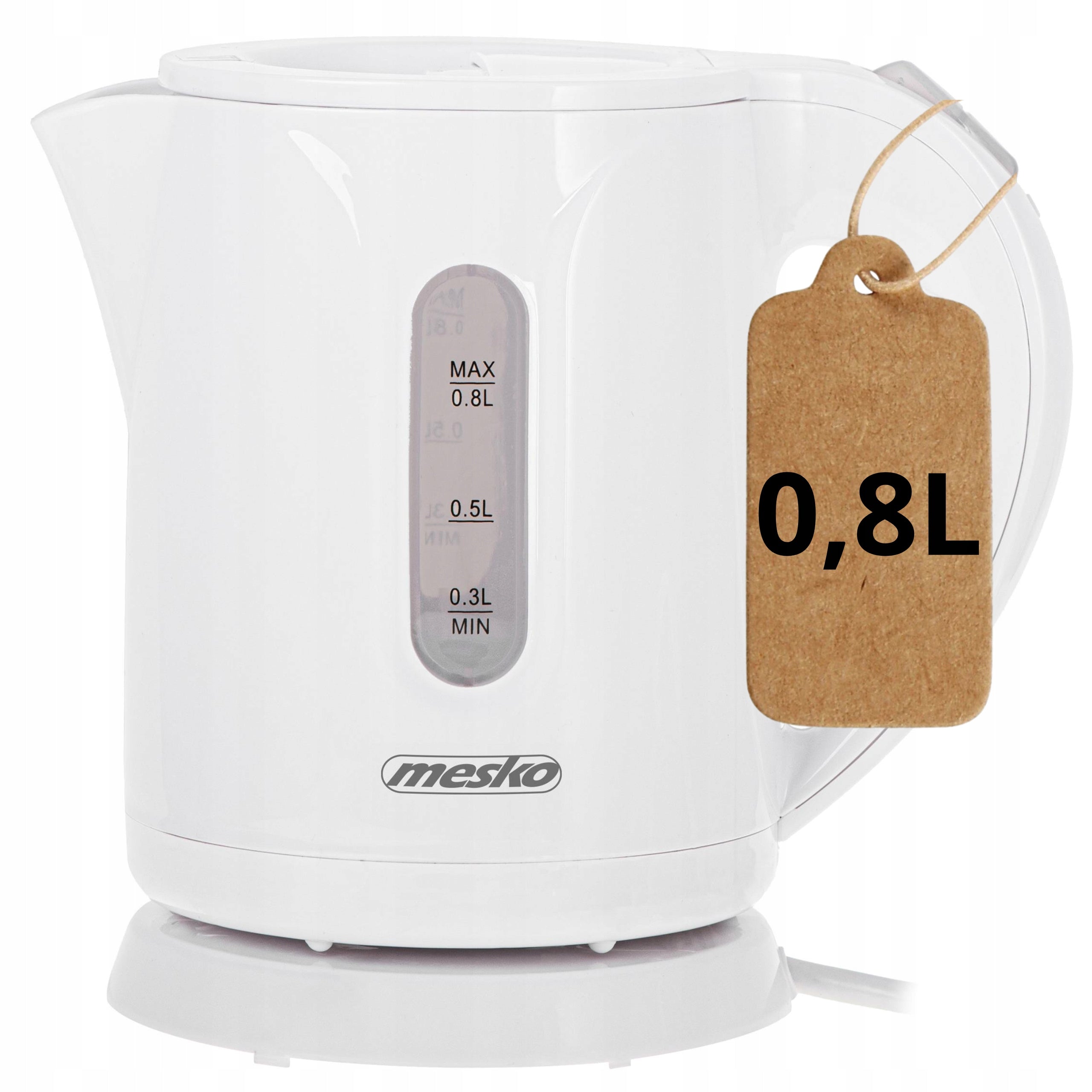 SMALL Electric Kettle Wireless 0,8L Calcium Filter Flat Heater