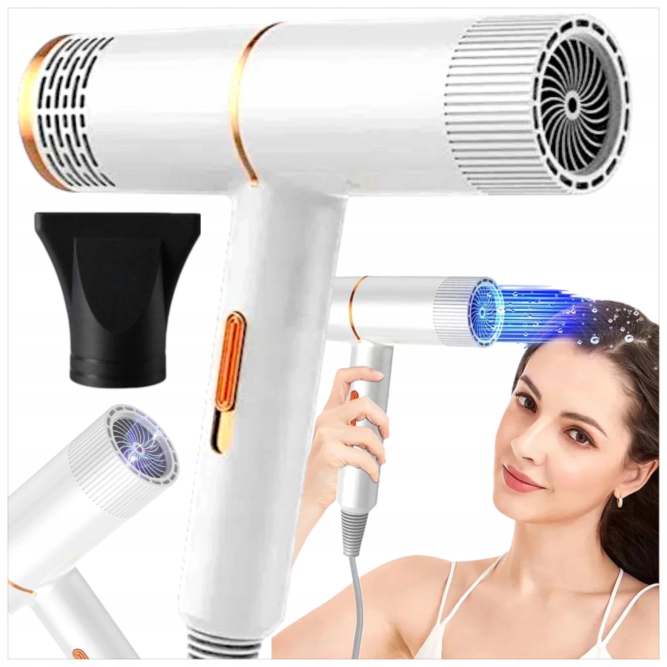 SMALL HAIR DRYER IONIZATION CONCENTRATOR QUIET COMPACT ION 800W
